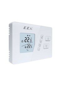 Resim E.C.A. Poly Comfort 200W Kablosuz Oda Termostatı Beyaz 