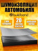Resim Buildband Araba İçin Ses Ve Titreşim Yalıtımı, 20 Yaprak, 3 Mm 1,75 M2 163869068 