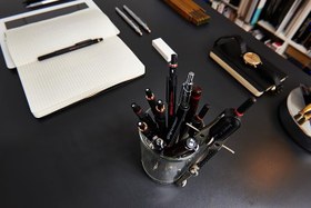 Resim rOtring Tikky Graphic Keçe Uçlu Teknik Çizim Kalemi, 0,5 mm, Siyah Mürekkep, 0.5 Mm 