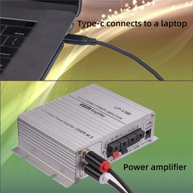 Resim USB C - Rca Ses Kablosu Tip-C - 2 Rca Kablosu 2rca Jack Tip C Rca Ses Kablosu Telefon Hoparlör Ev Sineması Tv, 2m (Yurt Dışından) 