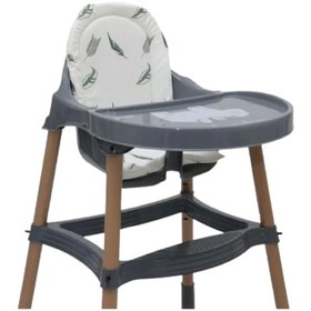 Resim Premium Rahat Taşınabilir %100 Pamuk Beyaz Lüx Mama Sandalyesi Minderi 