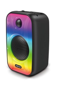 Resim Jopus Metis Fm Radio Destekli 6 Farklı Renk Rgb Aydınlatmalı Şarjlı Kablosuz Bluetooth Hoparlör Siyah 