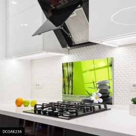 Resim Olinpa Cam Ocak Arkası Koruyucu | Bambu 