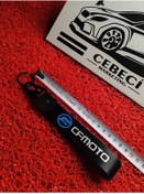 Resim CEBECİOTO CFMOTO SİYAH BEZ MOTOR ANAHTARLIK KALİTELİ MOTO AKSESUAR 19CM ÇİFT TARAFLI BASKI 
