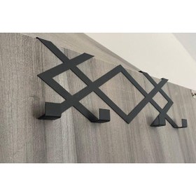 Resim risingmaber Metal Siyah Desenli Amerikan Kapı Arkası Askılık Organizer Askılık Ve Banyo Ve Mutfak Askılığı Mt77s 
