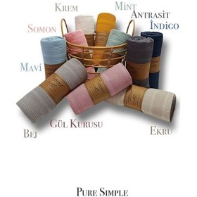 Resim Çift Kişilik Tek Pike Petek 210x230 Pamuklu (Cotton) Antrasit 