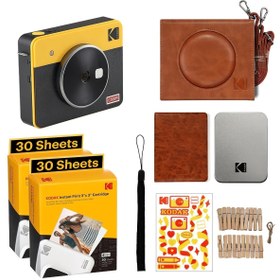 Resim Kodak Mini Shot Combo 3 Retro Anında Baskı Dijital Fotoğraf Makinesi + Bundle ( Beyaz ) 