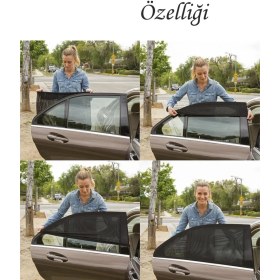 Resim Ankaflex 2 Adet Araba Cam Perdesi Araç Yan Cam Güneşlik 