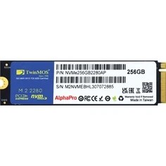 Resim AyrStore Twinmos NVME256GB2280AP, Alphapro, 256GB, 3600-3250MB/S, Gen3, Nvme Pcıe M.2 2280, Ssd, Tlc, 3dnand 