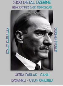 Resim Atatürk - Dekoratif Metal Tablo 