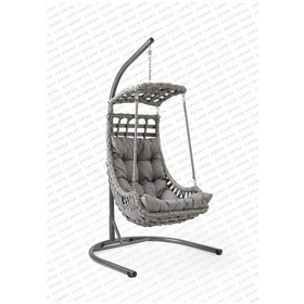 Resim Capri Swing Alaçatı Tekli Rattan Bahçe Salıncağı Balkon Salıncağı 001 