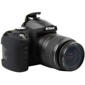 Resim EasyCover Nikon D3100 Silikon Kılıf ECND3100 ( Siyah ) 