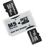 Resim 5pcs Psp Hafıza Kartı Kollu Çift Tf Kart Ms Memory Stick, 64gb'a Kadar Destekler 