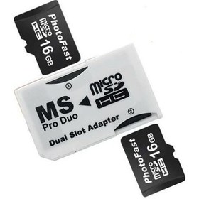 Resim 5pcs Psp Hafıza Kartı Kollu Çift Tf Kart Ms Memory Stick, 64gb'a Kadar Destekler 