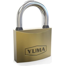 Resim Sarı Kaplama Döküm Kısa Asma Kilit 38mm 