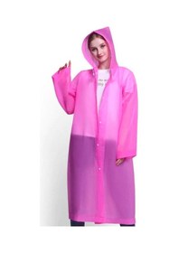 Resim By Marine Kadın Erkek Yağmurluk Kapüşonlu Çıtçıtlı Eva Pembe Yağm Pembe 