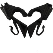 Resim Dianziye Fiat Grande Punto Arka Paket Rafı Tutucuları, Yerine Değiştirme, 2 Adet Siyah Plastik, 71719952/71719953 Oe Numara - 