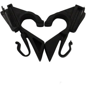 Resim Dianziye Fiat Grande Punto Arka Paket Rafı Tutucuları, Yerine Değiştirme, 2 Adet Siyah Plastik, 71719952/71719953 Oe Numara - 