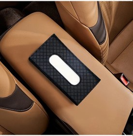 Resim Tongdashop Siyah Pu Deri Tütüzlük - Yastıklı Tasarım, Güneşlik Montajı, Dayanıklı & Şık Araç İçi Aksesuar 