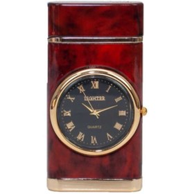 Resim Als Lighter Işıklı Saatli Masa Çakmağı ,tek Pürmüz Alev Puro Çakmağı 