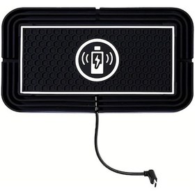 Resim Honeybeeshop C19 Tipi C 5w 7 5w 10w 15w Qi Uyumlu Kaymaz Tabanlı Kablosuz Şarj Pedi 