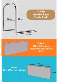 Resim Miralay Yeni Nesil Yatak Bariyeri 180 CM Gri Yıldız 