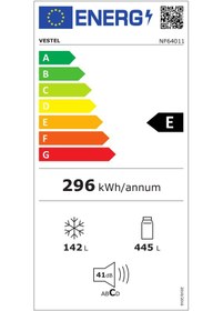 Resim Vestel NF64011 586 L No-Frost Buzdolabı 