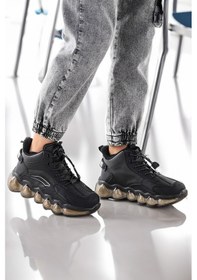 Resim Kiko Kids Edi Lastikli Günlük Erkek Çocuk Bot Ayakkabı Siyah 001 