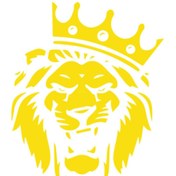 Resim Bak Karıştır Aslan Sticker 15x18 CM Sarı Renk 