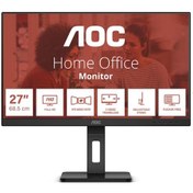 Resim 27 Aoc 27E3QAF IPS 4ms 75MHZ 1xvga 1xhdmı 1xdp Fhd 1920X1080 Hoparlör Yükseklik Ayarı Çerçevesiz Pıvot Vesa Siyah 