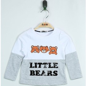 Resim Toontoy Kids Toontoy Kız Bebek Tişört Little Bears Baskılı Mint Yeşili 