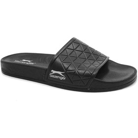Resim Slazenger Filanto Siyah Erkek Yazlık Terlik Plaj Terliği 