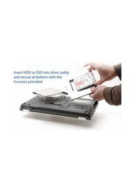 Resim SSD Caddy 12.7 Mm Dvd To SSD Kızak HDD Bağlama - HDD Caddy Kutu 12.7M 