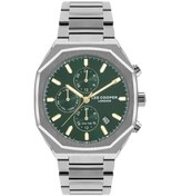 Resim Lee Cooper Lc07617.270 Tüm Fonksiyonları Aktif Gün Ve Takvim Göstergeli 5 Atm Suya Dayanıklı Metalik 