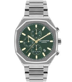 Resim Lee Cooper Lc07617.270 Tüm Fonksiyonları Aktif Gün Ve Takvim Göstergeli 5 Atm Suya Dayanıklı Metalik 