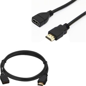 Resim Erkek-Dişi Uzatma HDMI Kablo 30 cm 