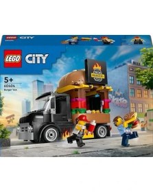 Resim City Hamburger Kamyonu 60404-5 Yaş ve Üstü Kız ve Erkek Çocuklar Için Satıcı Mini Figürü ve Aksesuarlar Içeren Araç Yapım ve Mutfak Oyun Seti, Çocuklar Için Yaratıcı Hediye Fikri (194 Parça) 