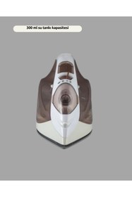 Resim shopwave Seramik Tabanlı Buharlı Ütü 2200W Dikey Ütüleme 300ml Kahverengi 
