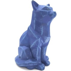 Resim Handmade Cubic Cat Statue, Modern Geometric Decor, Handmade Geometric Cat Art, Abstract Cat Figurine, Cubic Animal Statue, Cubic Cat Decor - Object-2 