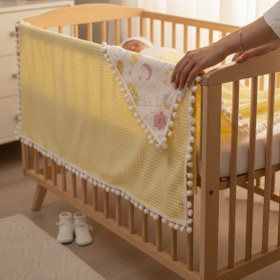 Resim grow with muslin %100 Pamuk Çok Amaçlı Çift Katlı Müslin Battaniye (80X100) 
