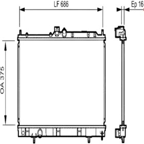 Resim Valeo MOTOR SU RADYATORU MITSUBISHI LANCER 0307 MANUEL 