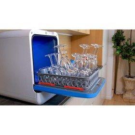 Resim Bob Tezgahüstü Su Bağlantısı Gerektirmeyen Mini Bulaşık Makinesi 