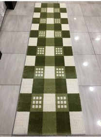 Resim Saray Halı Samyeli 10854 Wy 80X300 Krem Yeşil 3 Metre Yolluk ! 