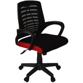 Resim Türksit Karizma File Çalişma Koltuğu Plastik Ayak Siyah-kirmizi Siyah-Kırmızı 