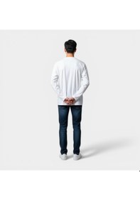 Resim Lumberjack Mb Facts 14ljk-12829 5pr Beyaz Erkek Sweatshırt Beyaz 