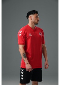 Resim Hummel Armin Milli Takım Bebe Yaka Tişört Kırmızı 