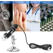 Resim Pazly 1600x Usb Dijital Mikroskop - 8 Led, Manuel Odak, Hd Görüntü, Taşınabilir 