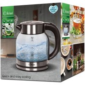 Resim Kivi Kk-3333 Çelik Tabanlı Cam Su Isıtıcı Kettle 