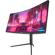Resim Rampage Raıden RA30R200C 30 200Hz 1ms Auo Va Wfhd Adaptivesync Rgb Pivot Curved Oyuncu Monitörü 