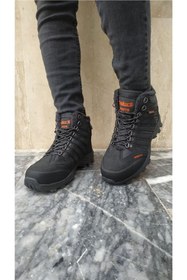 Resim Trekking Outdoor Fermuarlı Kürklü Kışlık Bot Siyah 116 10545 